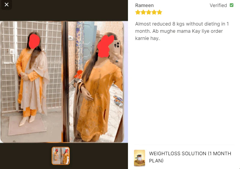 Weightloss Solution By Dr Rubina (1 month plan) Weightloss Solution By Dr Rubina (1 month plan)